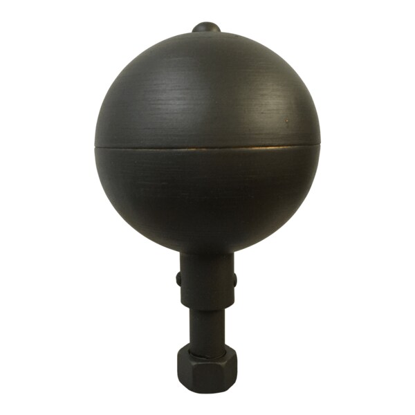 Aluminum Ball Ornament 4" Bronze